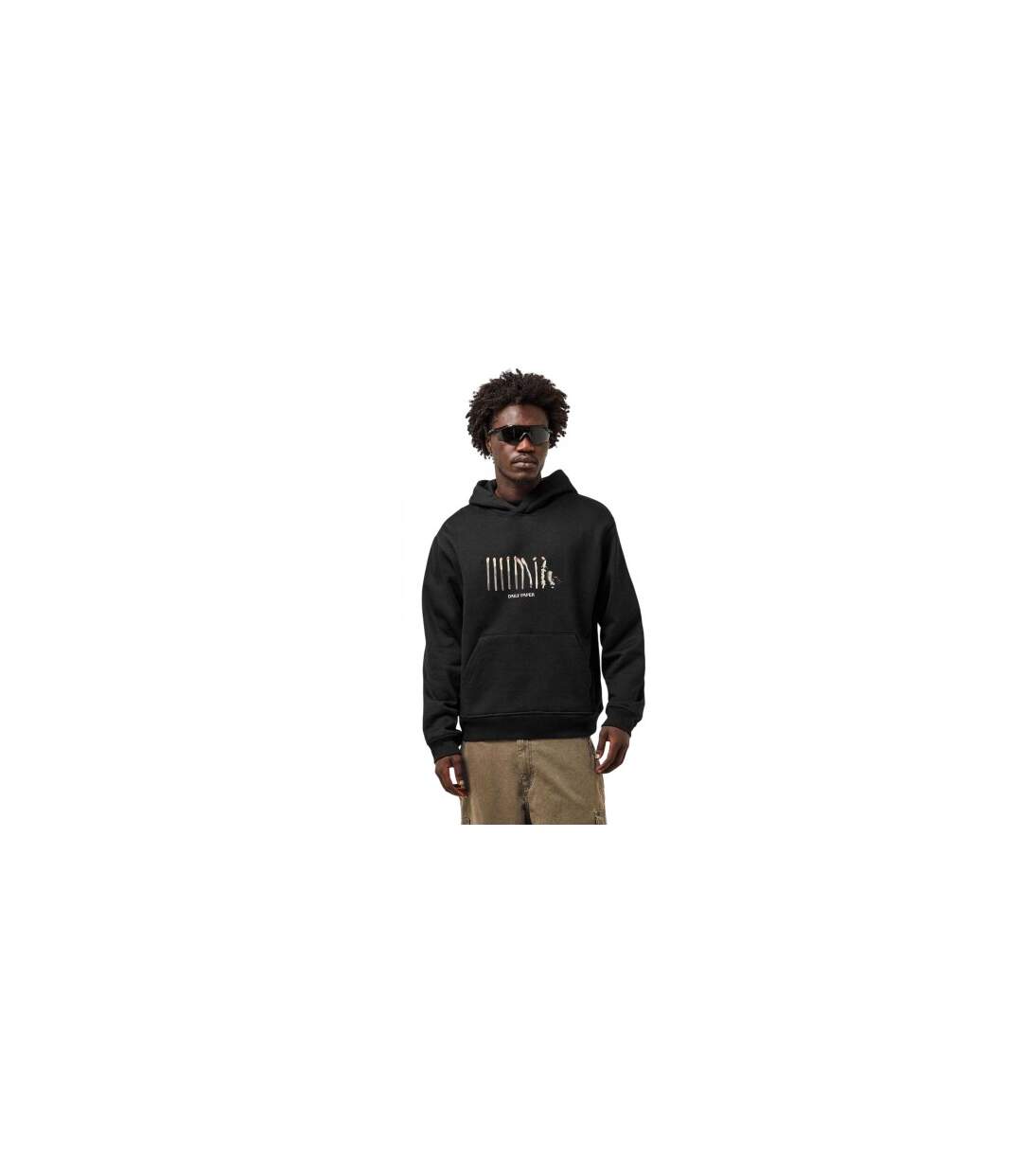Sweat À Capuche Homme Noir Daily Paper-1