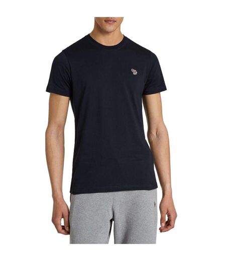 Mens Embroidered Motif Cotton T-shirt Navy Paul Smith