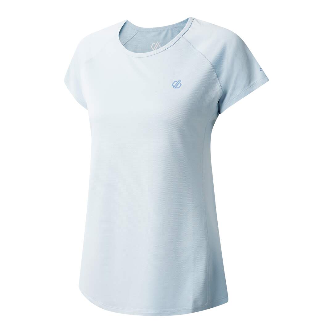 T-shirt de sport corral femme blanc ciel Dare 2B-3