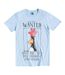 T-shirt Motif Feathers Mcgraw Motif/style Poster ´wanted´ Adulte Bleu Wallace And Gromit-1