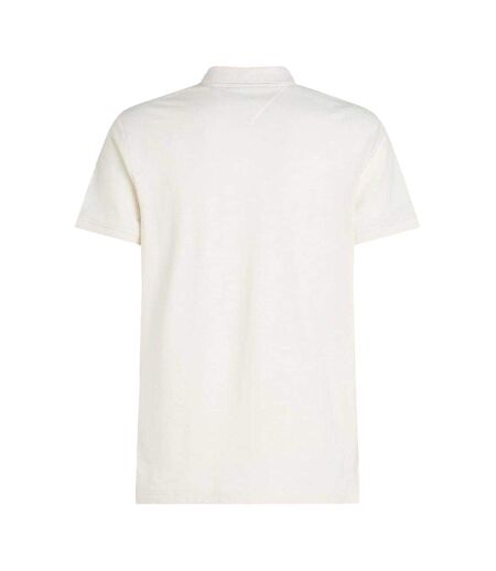 Polo Terry Homme Blanc Cassé Pétale Tommy Hilfiger