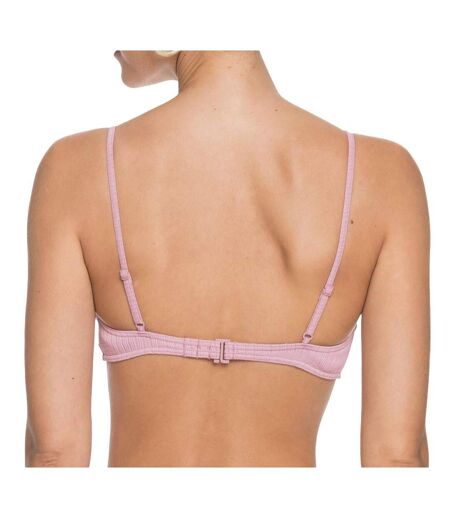 Haut de Bikini Mauve Femme Roxy Stay Golden - L