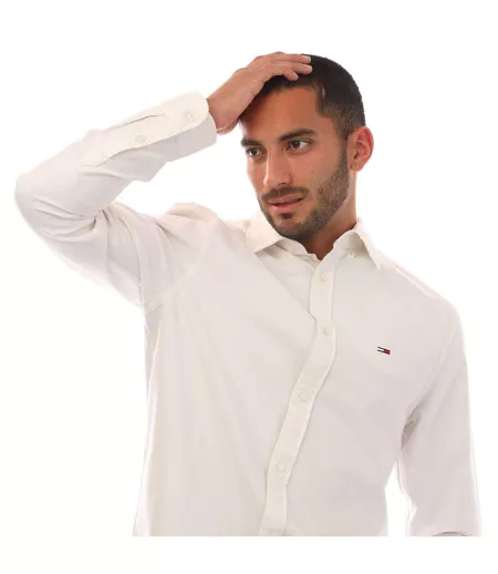 Chemise Homme Blanc Tommy Jeans