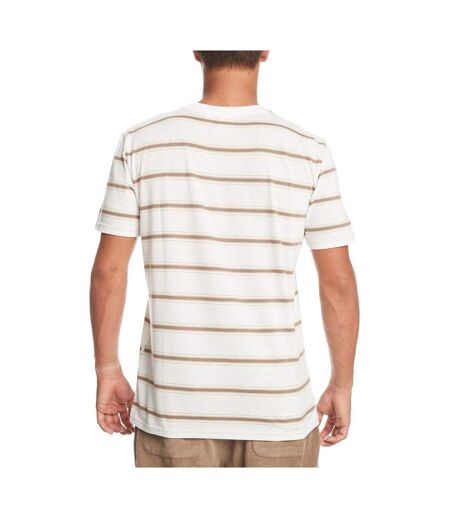 T-shirt Blanc/Marron Homme Quiksilver Between - L