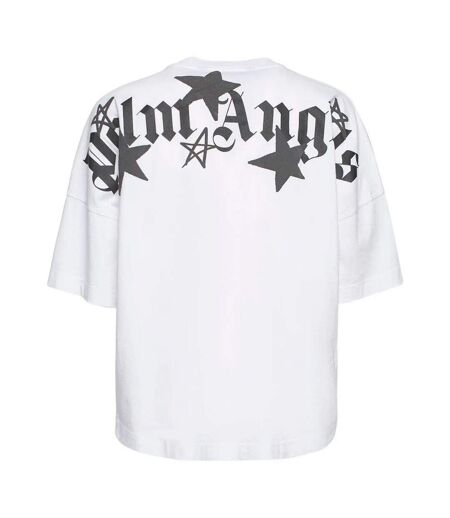 T-shirt Motif/style Étoile Filante Homme Blanc Palm Angels