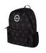Unisex Black King Crown Pattern Backpack with Padded Straps | School Travel Bag-3