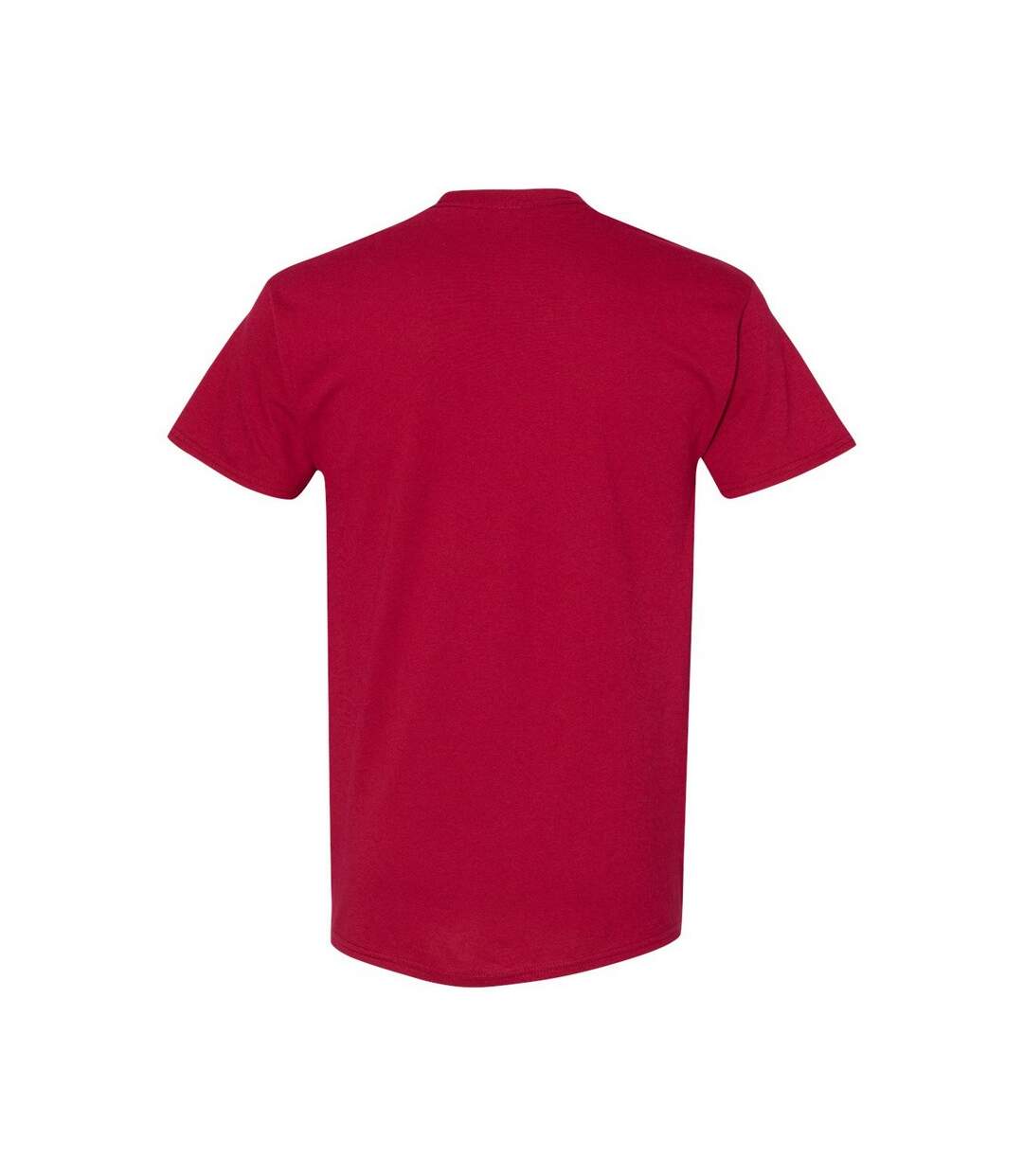 Mens Heavy Cotton T-shirt Cardinal Red Gildan-2