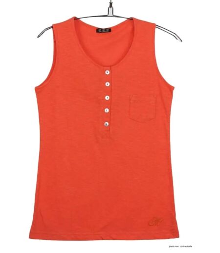 Mayflower ANDY2O Débardeur homme orange en coton pour un style décontracté et estival