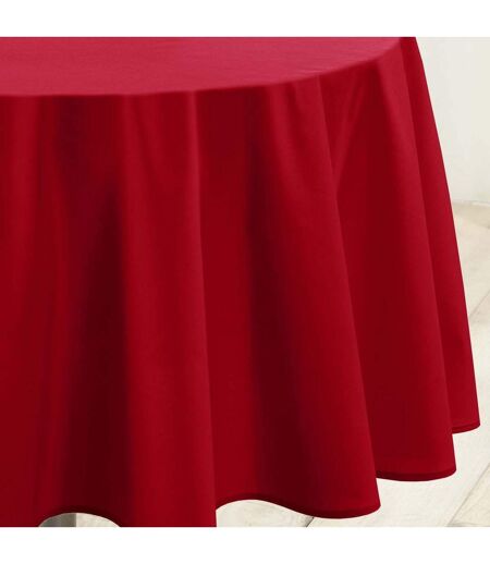 Nappe Ronde Antitache Essentiel 180cm Rouge