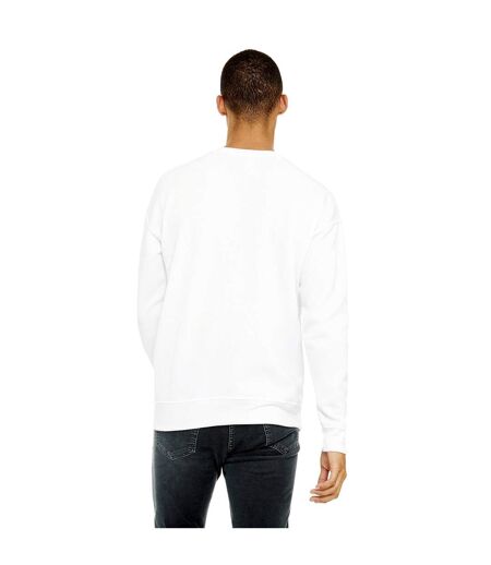 Bella + Canvas Sweat-shirt unisexe adulte en polaire à épaules tombantes (Blanc) - UTBC4756