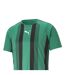 Mens Team Liga Striped T-shirt Green Black White Puma-3
