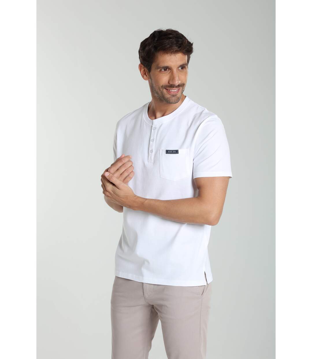 T-shirt manches courtes coton HENLEY-4