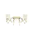Ensemble Table & Chaise de Camping Athéna 53cm Beige-1