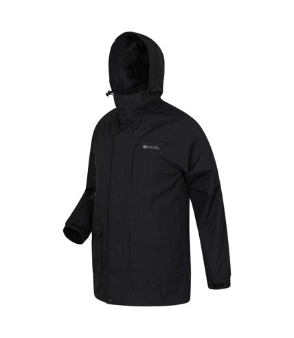 Mountain Warehouse Mens Glacier II Long Waterproof Jacket (Black) - UTMW846