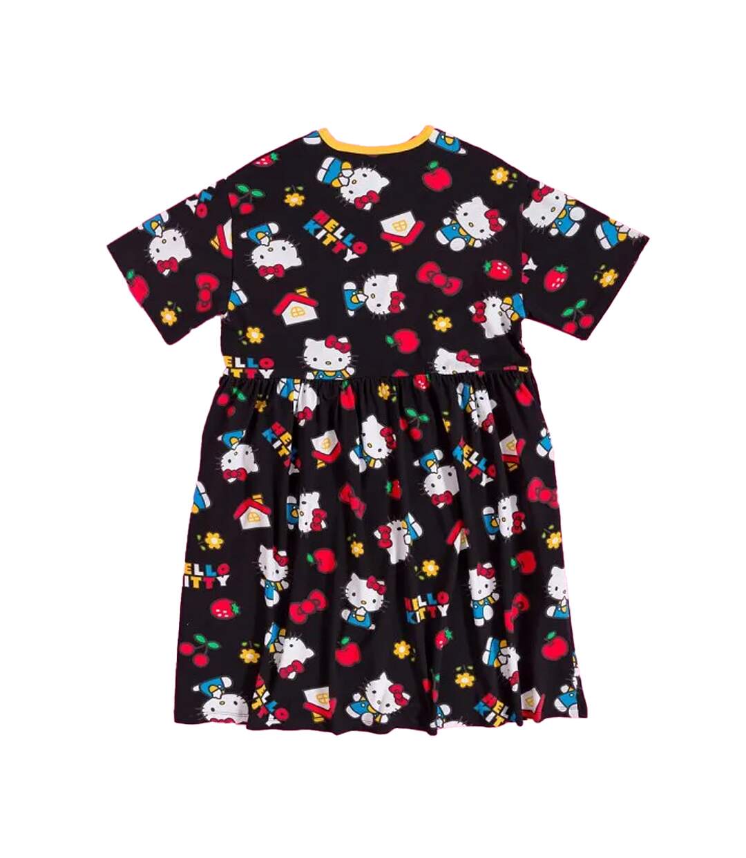 Robe Motif/style Imprimé Intégral Classic Femme Noir Hello Kitty-3