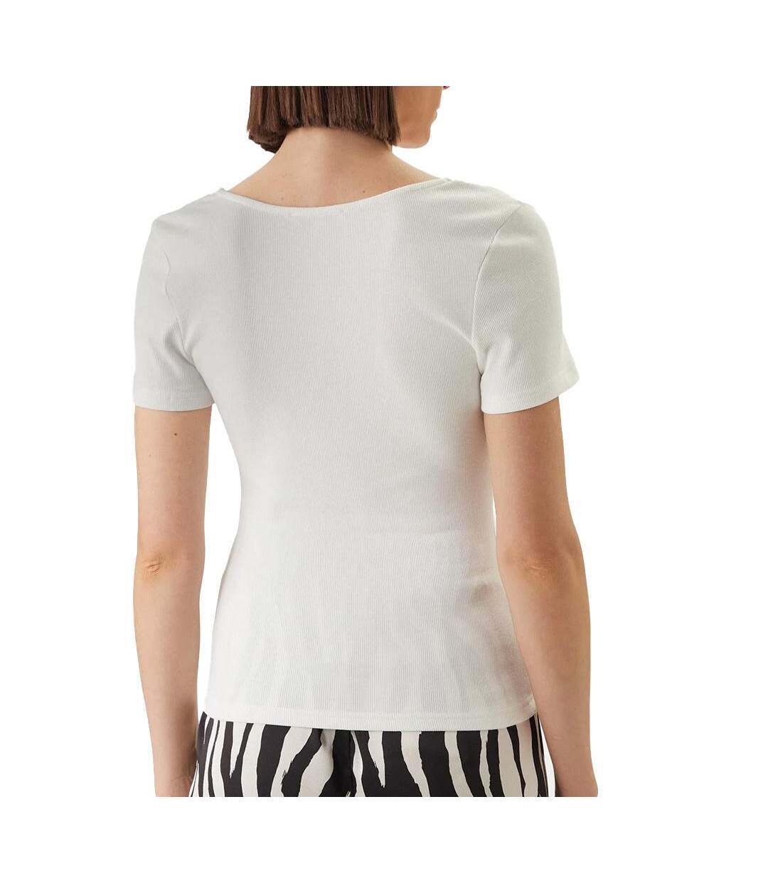 T-shirt blanc femme morgan damour-931-2