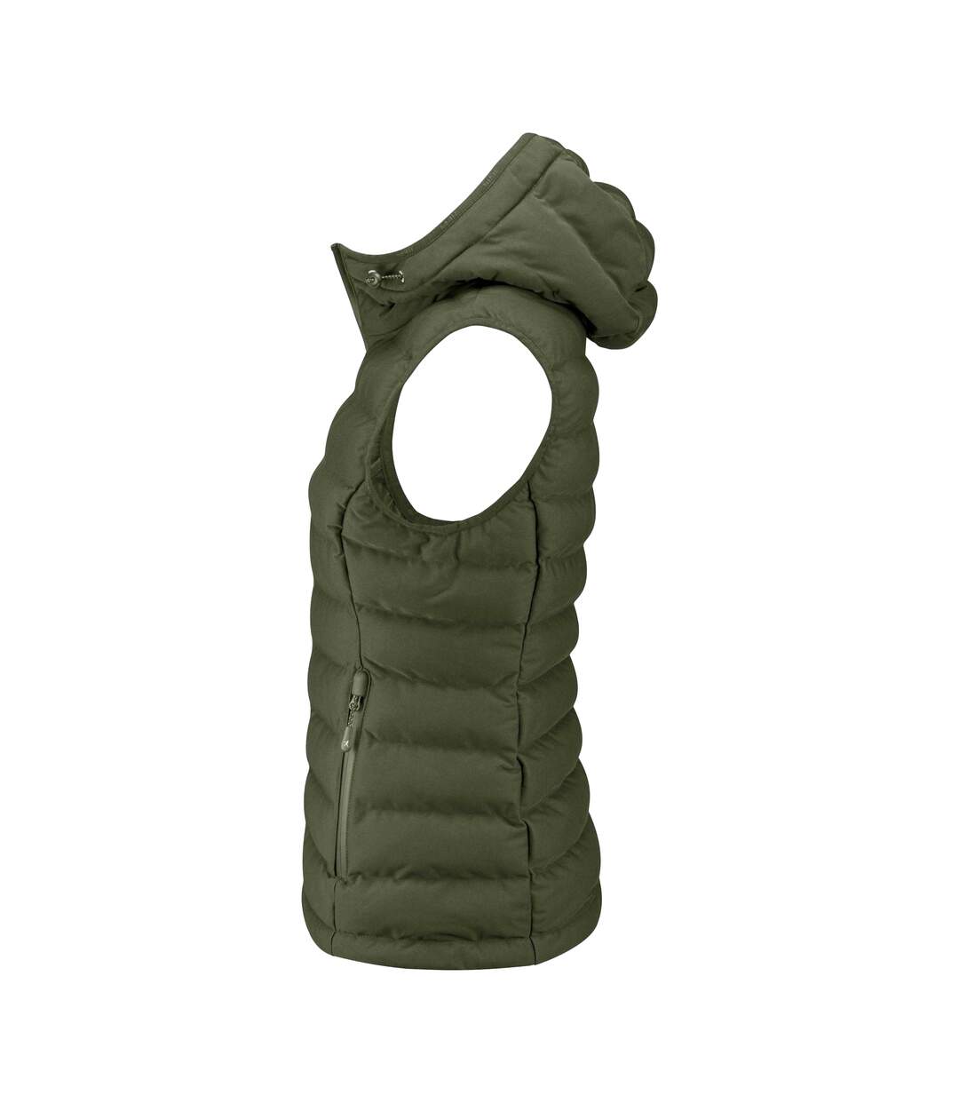 Womens/ladies Woodlake Heights Padded Gilet Moss Green James Harvest-3