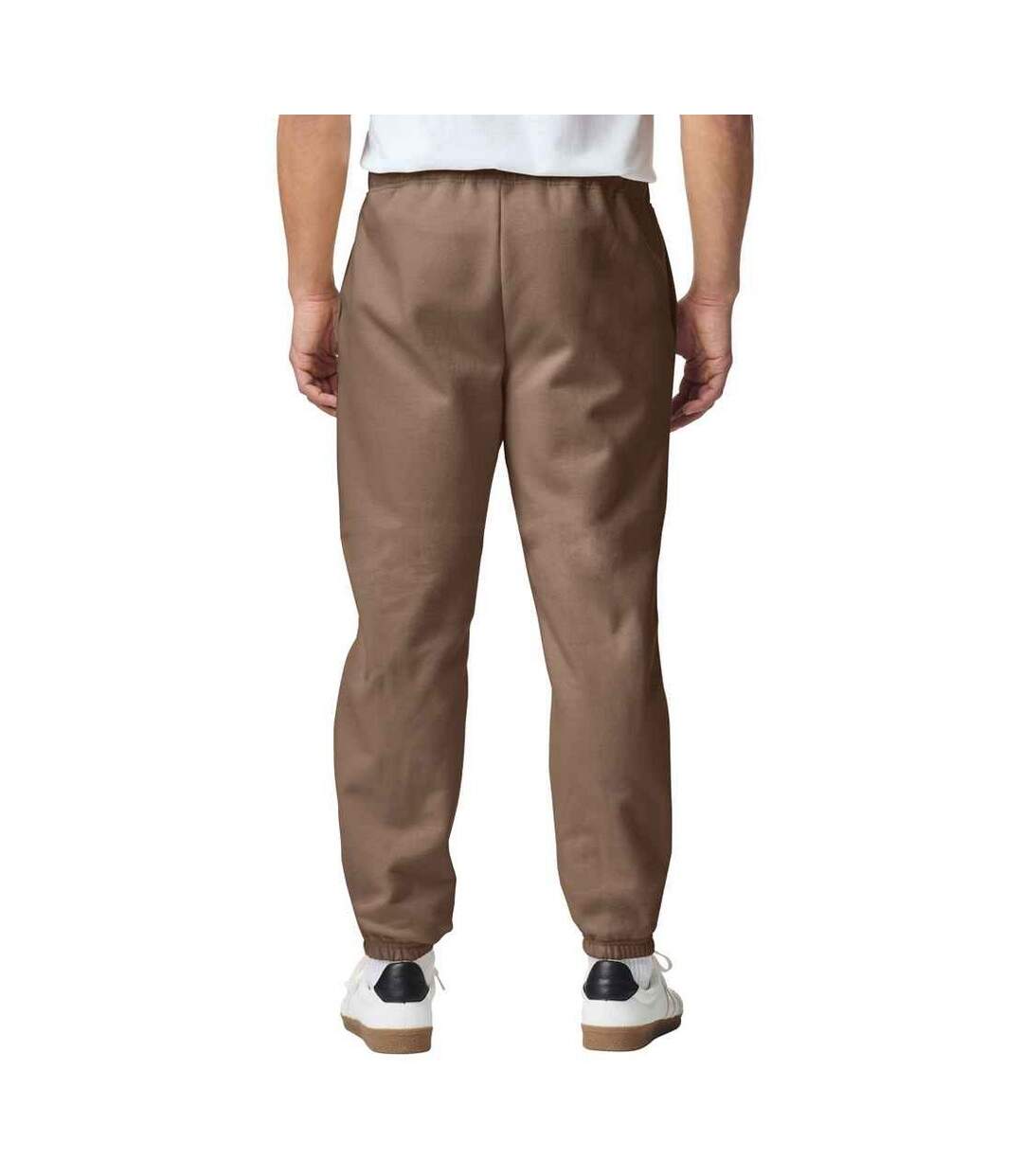 Mens softstyle midweight pocket sweatpants brown savana Gildan-2