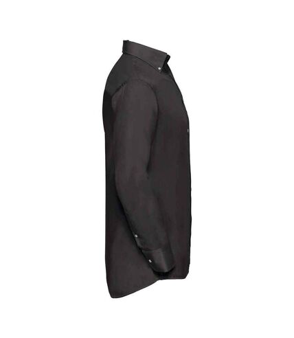 Russell Collection Mens Ultimate Long-Sleeved Formal Shirt (Black) - UTPC6586