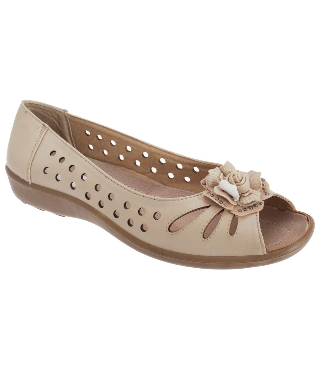 Chaussures d´été femme beige Boulevard