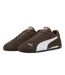 Womens/ladies Replicatch Suede Trainers Brown White Puma-1