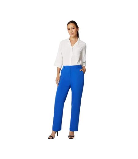 Womens/ladies high waist tapered trousers cobalt Principles