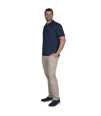 Mens Golf Tech Polo Shirt Navy Raging Bull