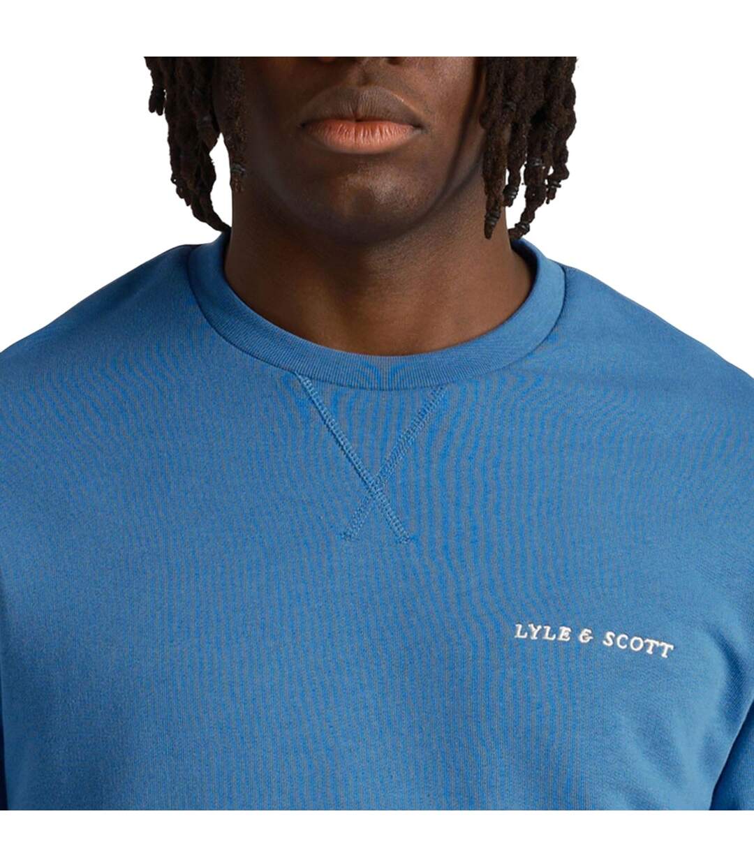 Sweat Motif Brodé Homme Bleu Lyle & Scott-4