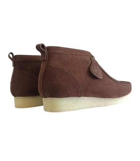 Mens Koala Leather Ankle Boots Brown Pretty Green