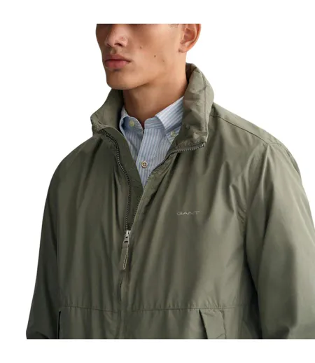 Mens Logo Windbreaker Green Gant