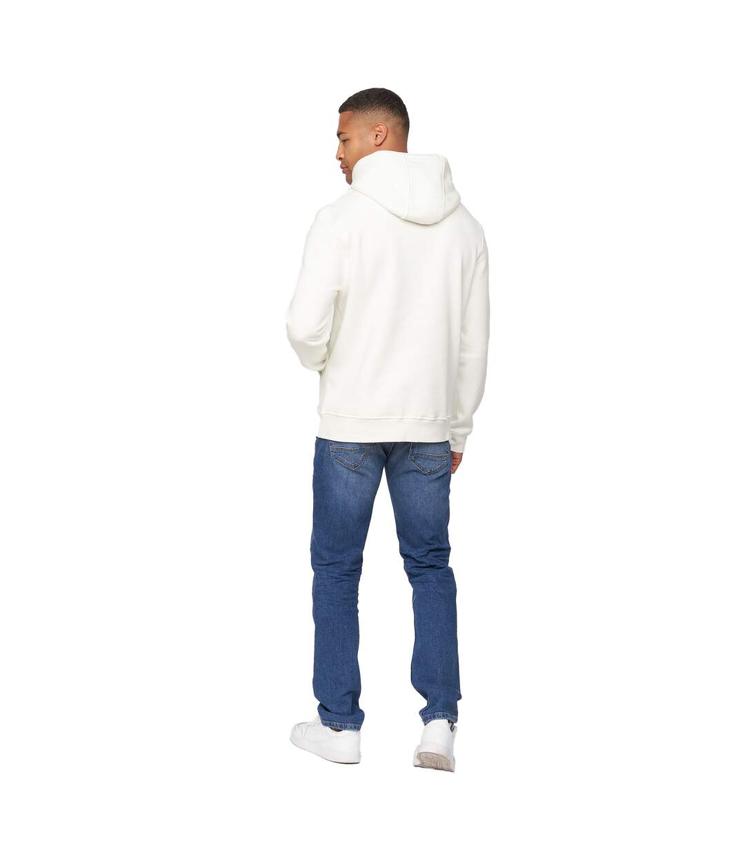 Sweat À Capuche Pashika Homme Blanc Cassé Crosshatch-3