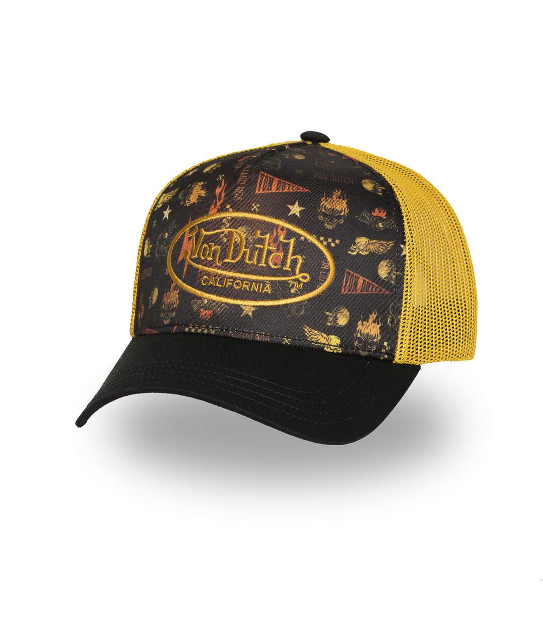 Casquette trucker avec filet adulte avec print en sublimation Subli Vondutch-1