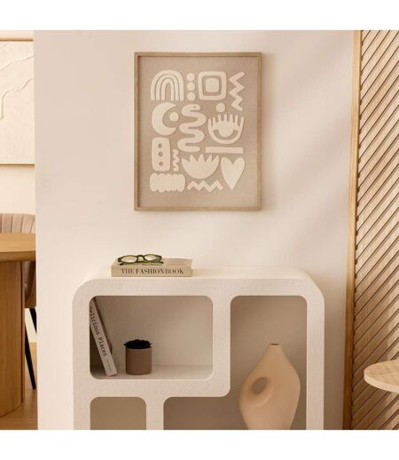 Décoration Murale en Relief Petra 50cm Beige
