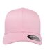 Yupoong Mens Flexfit Fitted Baseball Cap (Pink)