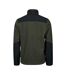 Mens Mountain Fleece Jacket Deep Green Black Tee Jays-2