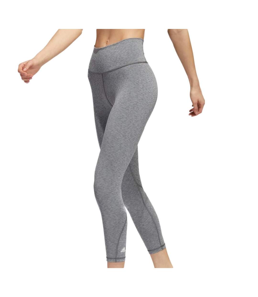 Legging Gris Clair Femme Adidas Optime - S-1