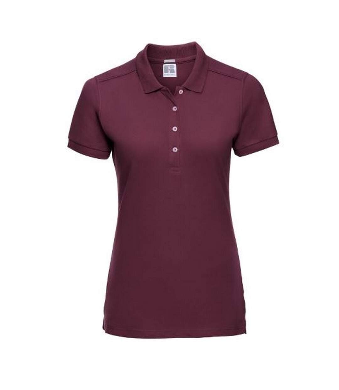 Polo manches courtes femme bordeaux Russell