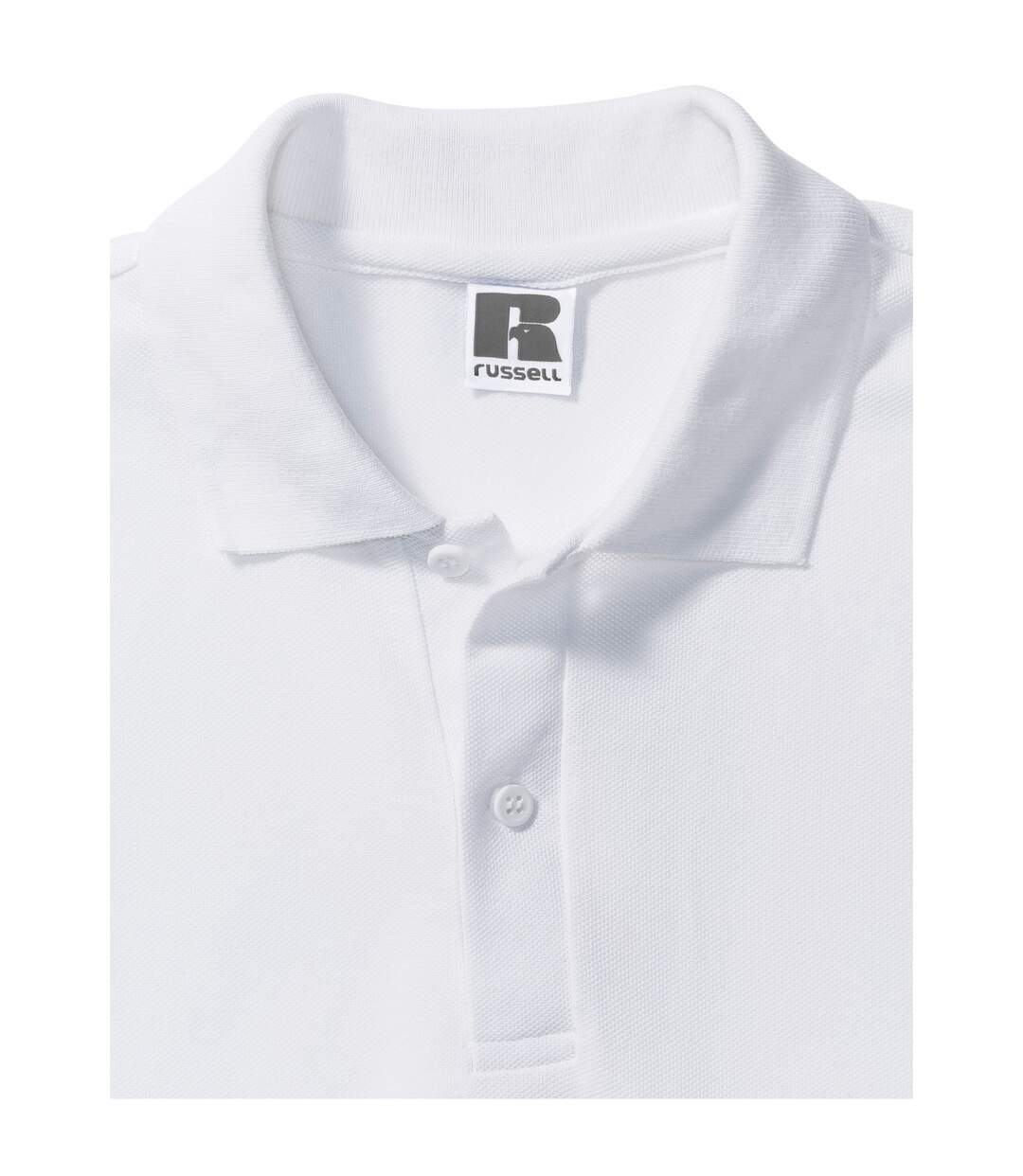 Polo classic homme blanc Russell-4