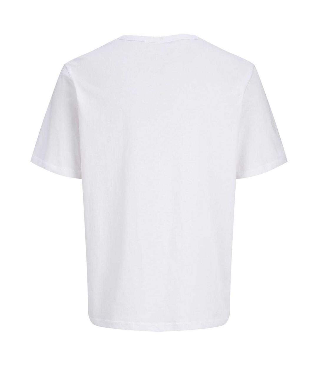 T-shirt Motif/style Logo Homme Blanc Vif Jack And Jones-2