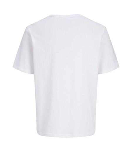T-shirt Motif/style Logo Homme Blanc Vif Jack And Jones