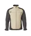 Mens Unique Dresden Soft Shell Jacket Light Khaki Black Mascot-1