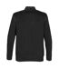 Stormtech Mens Hanford 1/4 Zip Mock Neck Sweater (Black/Charcoal)