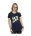 Disney T-shirt en coton Femme/Ladies Goofy Reading In Space (La lecture dans l'espace) (Bleu marine) - UTBI33615-2