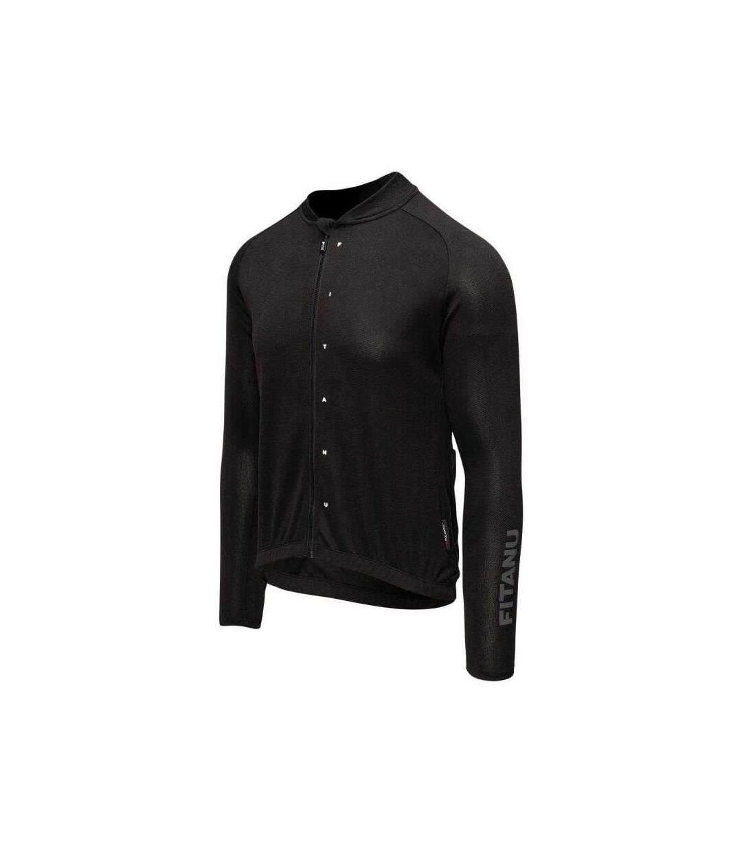 Maillot De Cyclisme Vialetta Homme Noir Fitanu-4