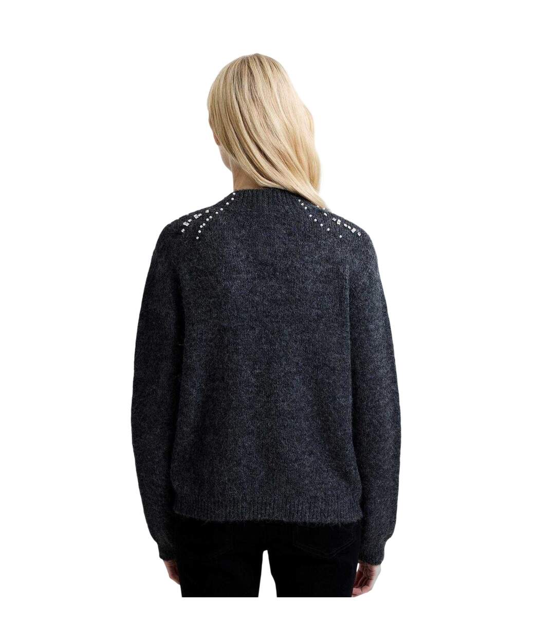 Pull Motif/style Perle Tatiana Femme Gris French Connection-3