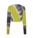 Sweat Court Motif/style Tie-dye Janel Femme Jaune Diesel-2