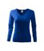 T-shirt Manches Longues Elegance Femme Bleu Malfini-1