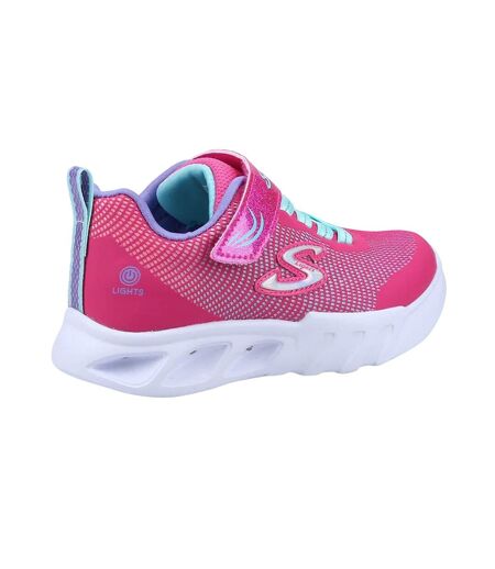 Baskets flicker flash fille rose / bleu / violet Skechers