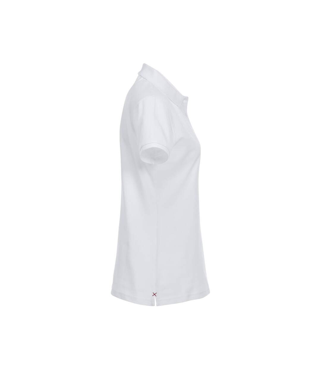 Polo premium femme blanc Clique-4