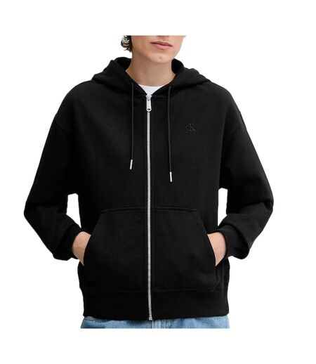 Sweat zippé noir femme calvin klein jeans archive - s